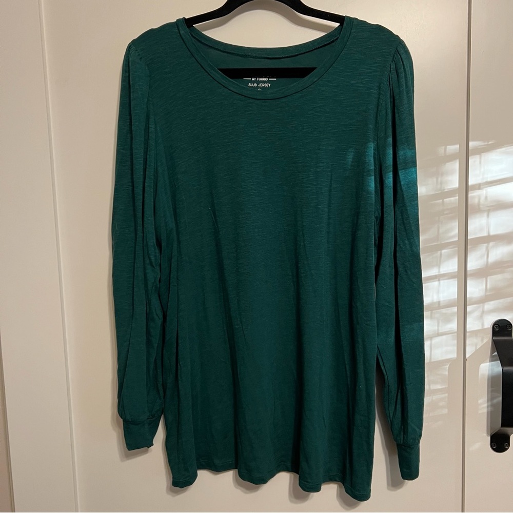 Torrid Super Soft Slub Jersey in Teal